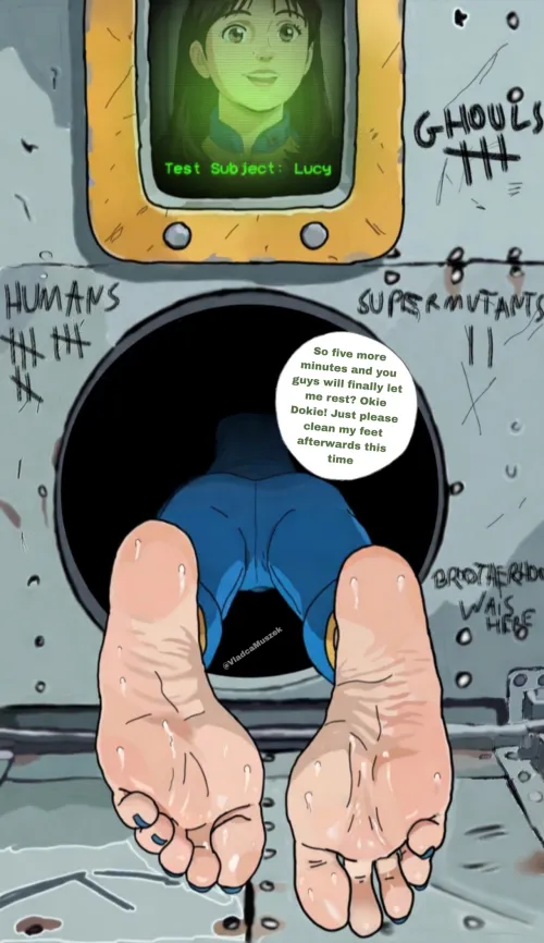 Lucy's body in gloryhole (VladcaMuszek) by VladcaMuszek