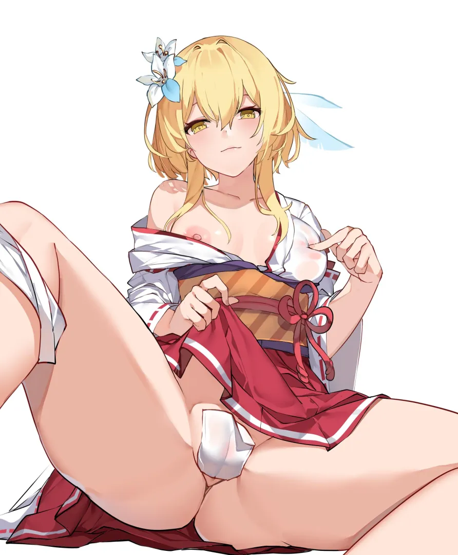 Lumine with legs wide open ❤️ (by vierzeck) posted by girlslovegore