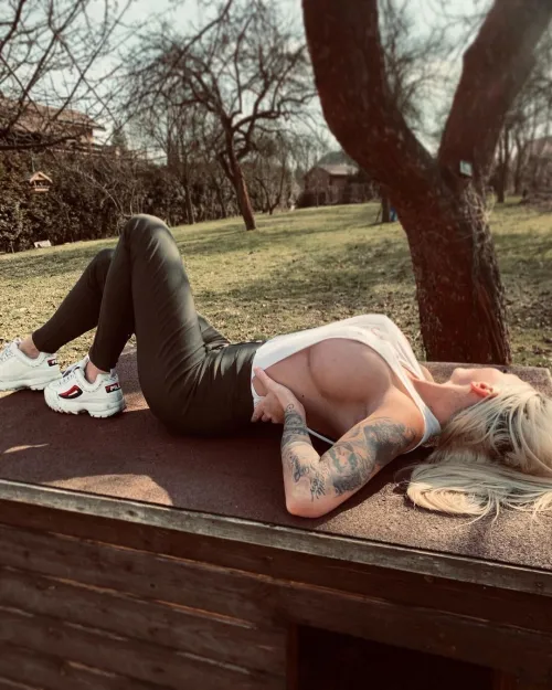 Lunch break in the park by AutoModerator