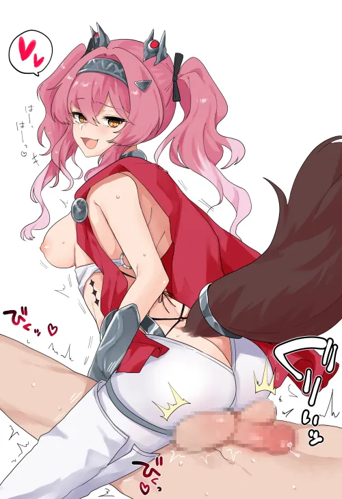 Lupa sitting where she pleases by BelowTheBelt_