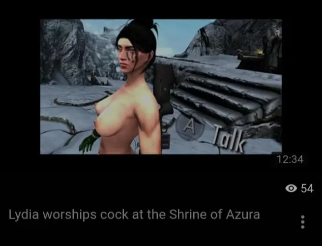 Lydia Worships cock at the Shrine of Azura by Usual_Judgment4581