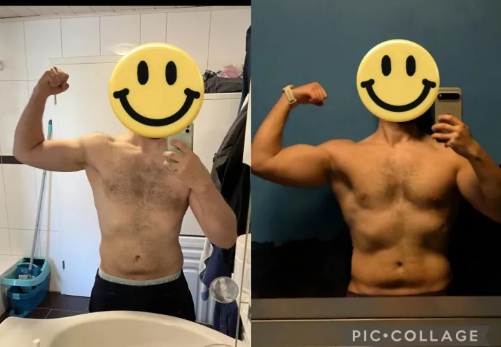 M[29] - just finished winter bulk. not the skinny guy anymore (2023 vs 2026) by NoEar7171