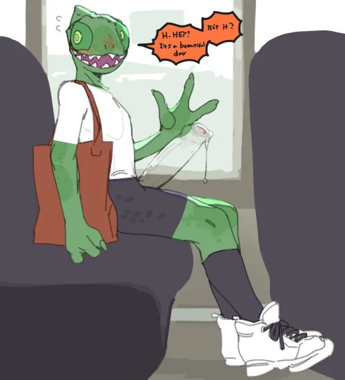 [M4A] You just caught this pervert chameleon out in public with a huge erection! by Imagoodguydude