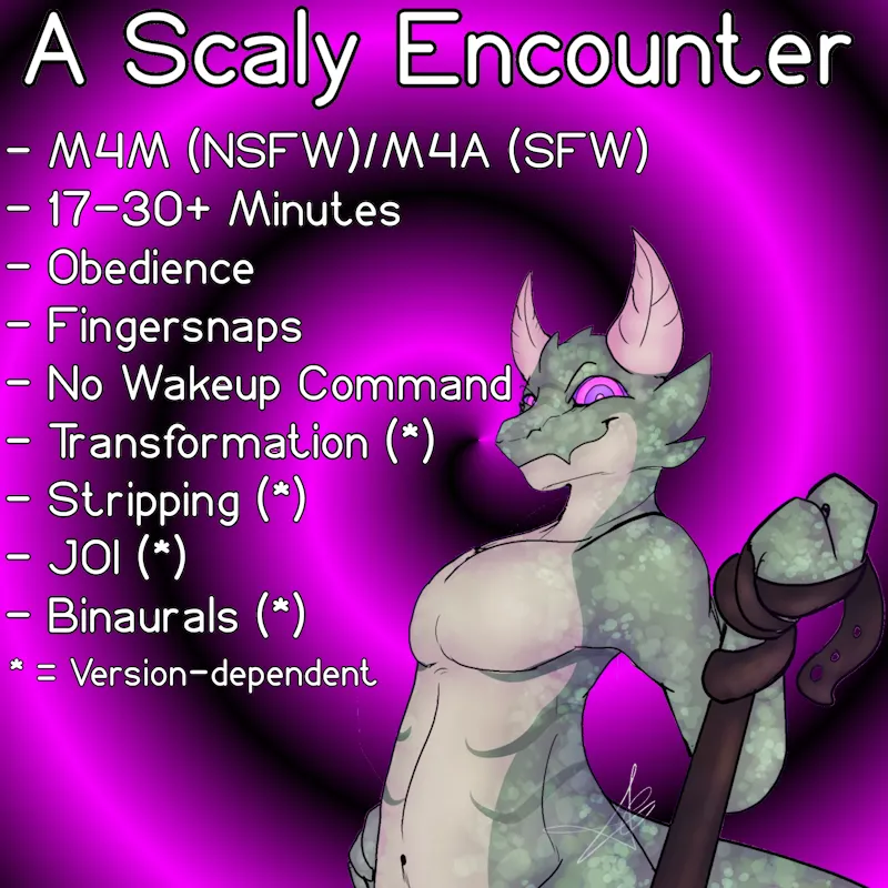 [M4M/M4A] A Scaly Encounter (a NSFW Hypnotic/ASMR fantasy with Transformation, Stripping, JOI & Binaural audio posted by Akkobold