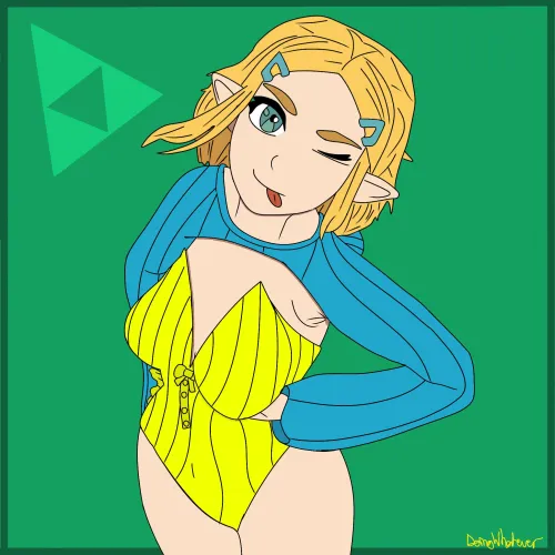 Made a Zelda drawing for my path to start being a hentai artist[OC] by doingwhateverrr