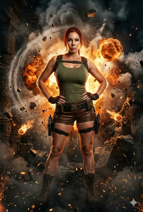 Made an Image of Gianna as Lara Croft Tomb Raider I think it came out well ❤️ by wizardsfan