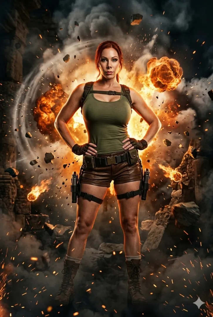 Made an Image of Gianna as Lara Croft Tomb Raider I think it came out well ❤️ posted by wizardsfan
