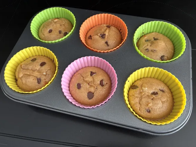 made muffins! they’re high protein and yummy by kc_dollification