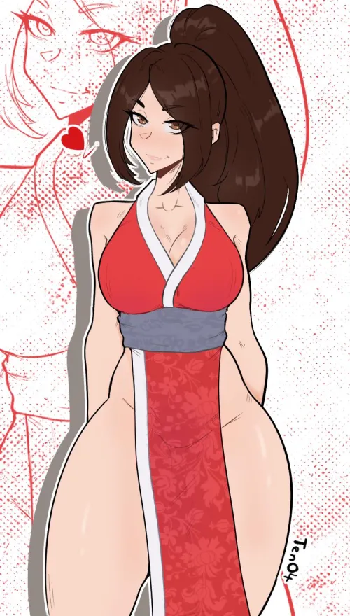 Mai Shiranui Fanart by Me by TenO4_Art
