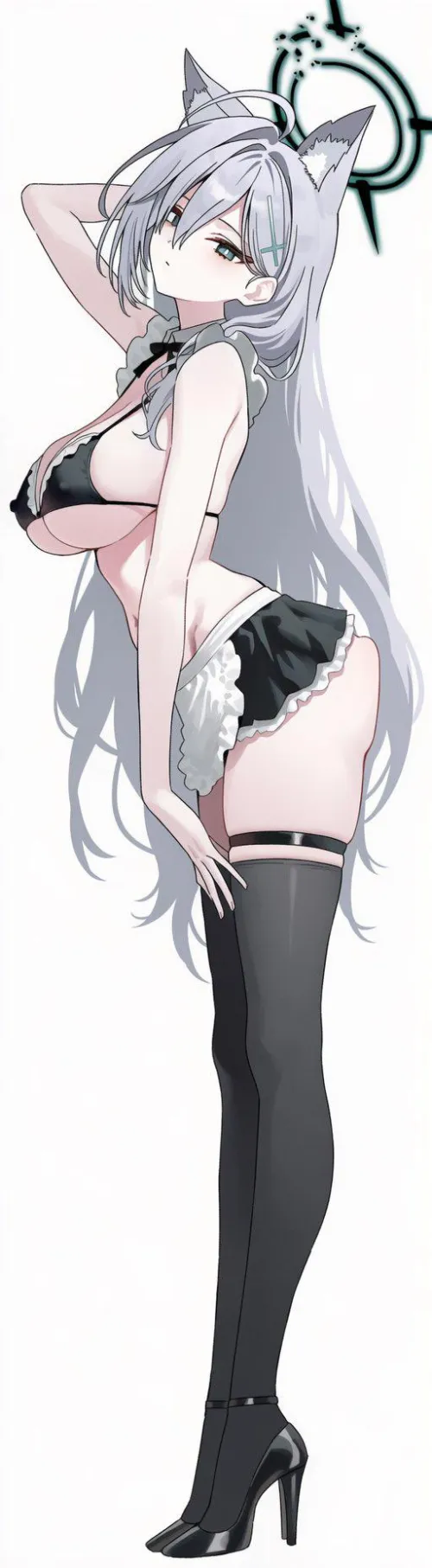 Maid Kuroko [Blue Archive] by WoolsonDaSheep