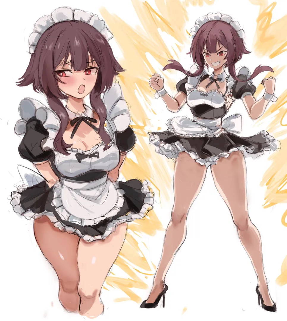 Maid Megumin (rak_) posted by Silent_Steak_9540