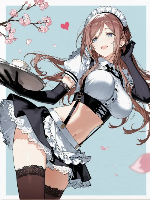 Maid Rinami [Idolmaster] by WoolsonDaSheep