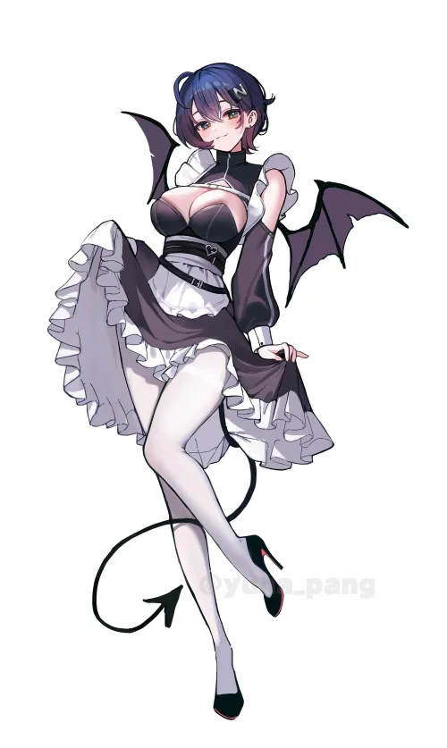 Maid Succubus Rin [Zenless Zone Zero] by Zewen_Senpai