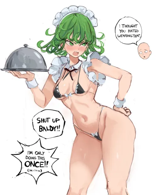 Maid Tatsumaki (rak_fork) by Silent_Steak_9540