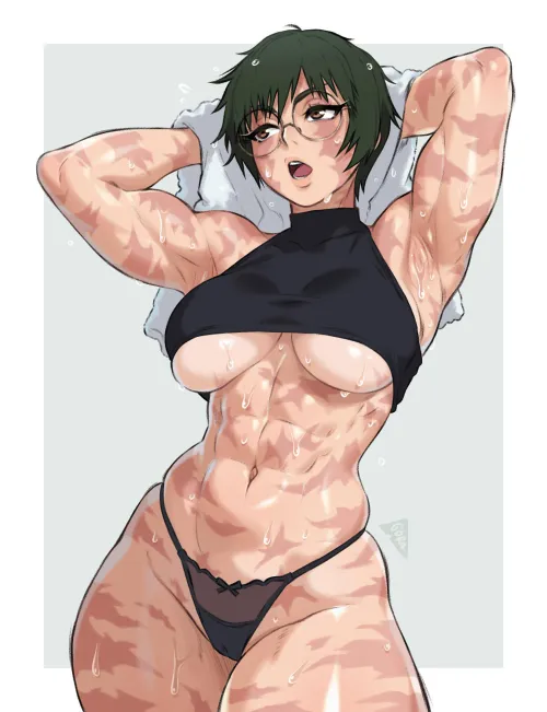 Maki after training (godlessrat) by furanh