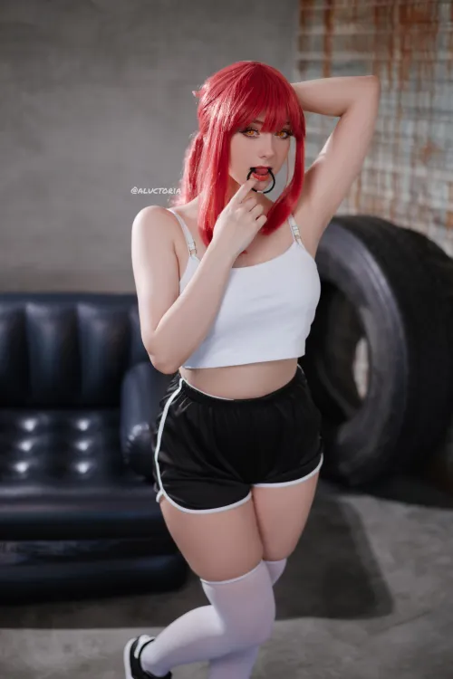 Makima sport ver cosplay by Aluctoria by aluctoria_