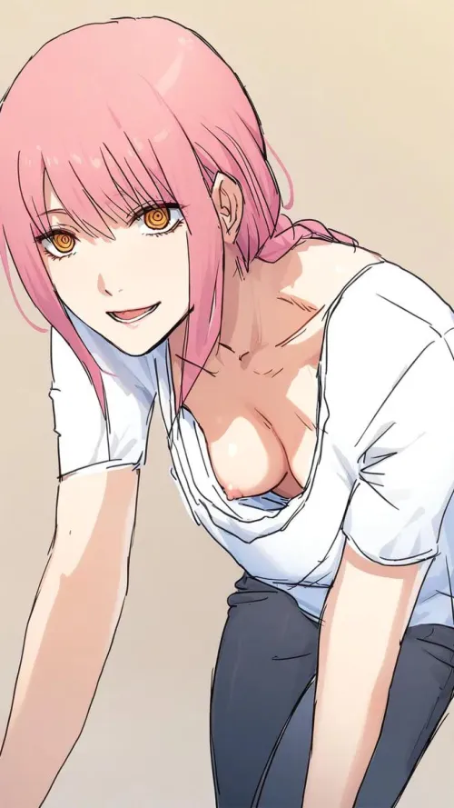 Makima welcomes Denji by Urarok