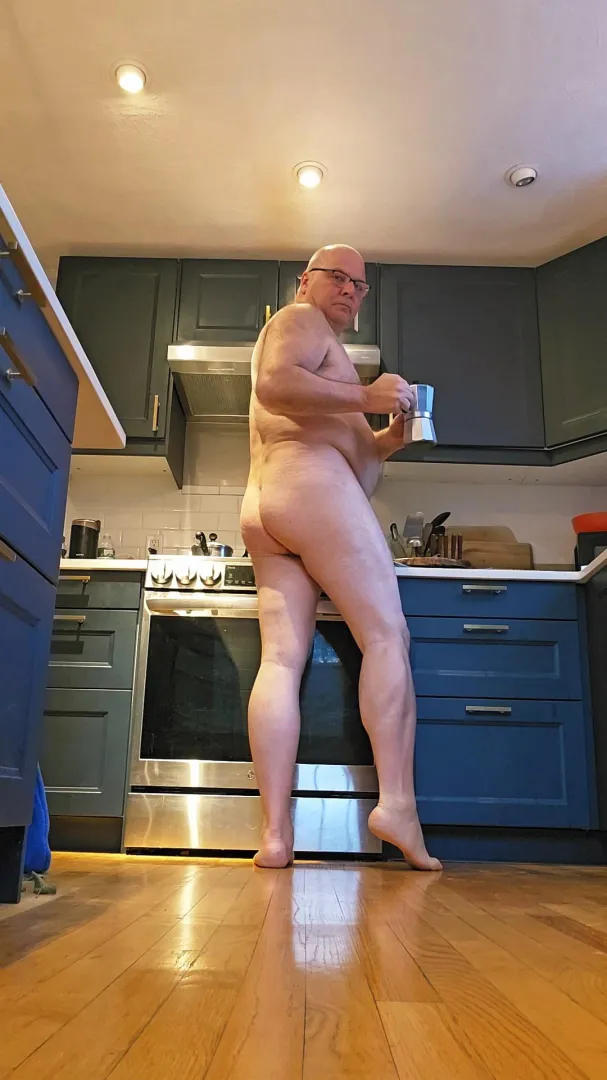 Making coffee first thing in the morning. posted by Figure_Model