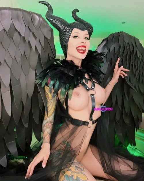 Maleficent [Maleficent] by me (Purple Bitch) by Widekiss