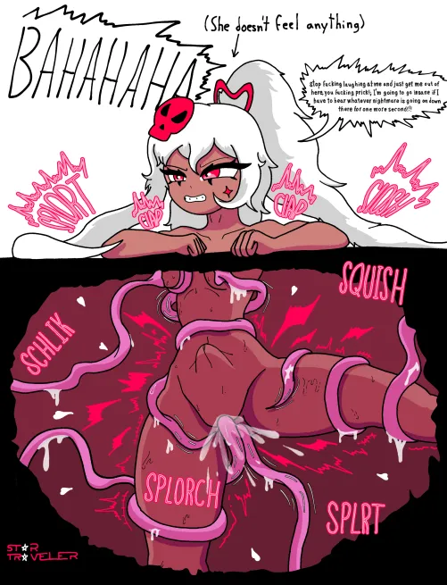 Malexandra falls in the tentacle pit (art by me) by Fast-Personality2427