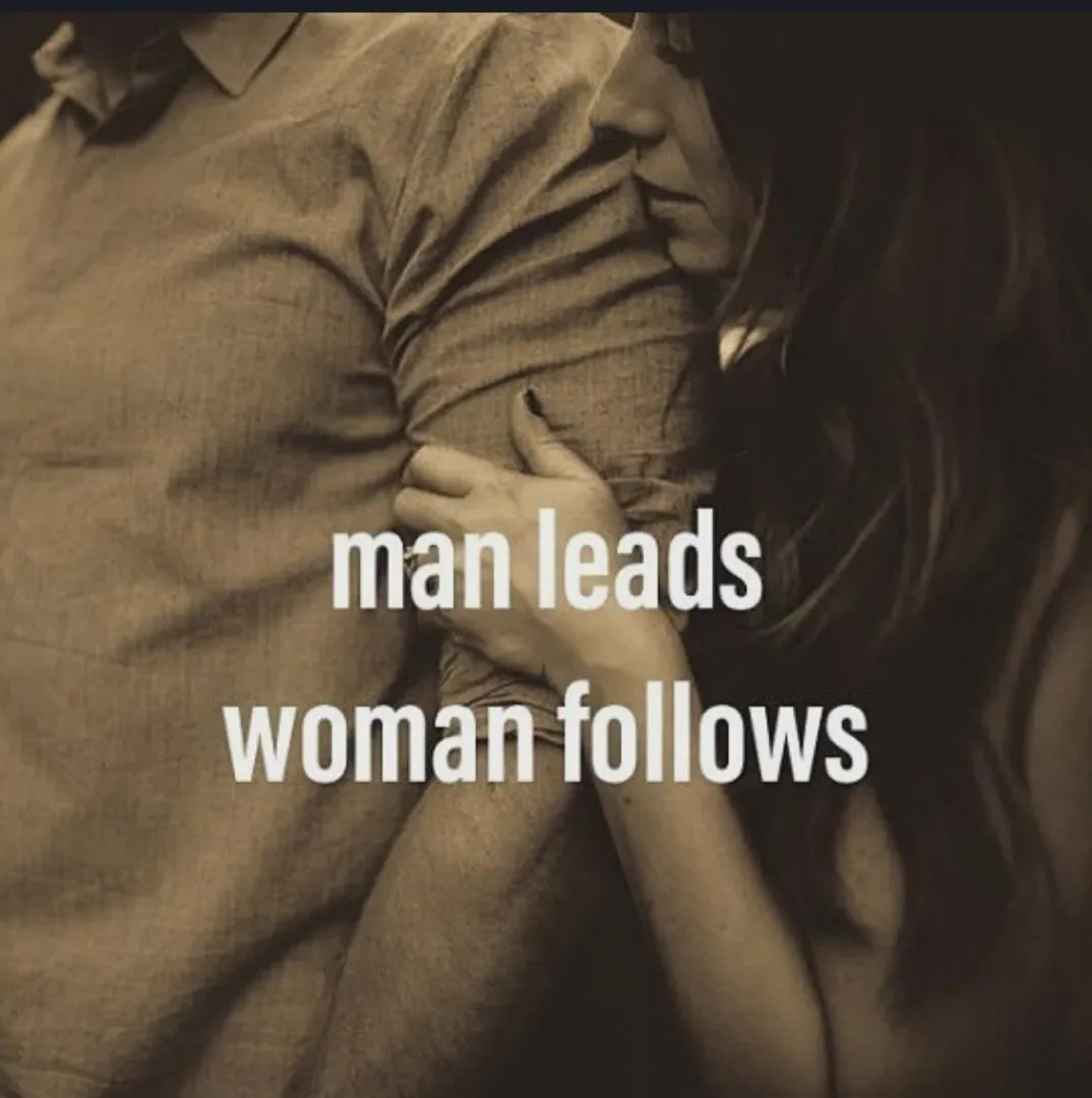 Man leads, woman follows posted by CollectionRare2425