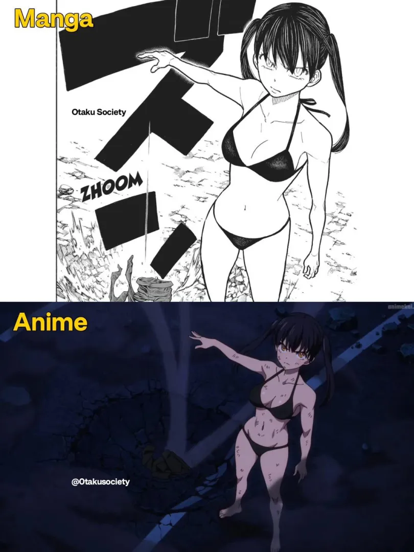 Manga vs Anime, which one did it better? (Tamaki) [Fire Force] posted by kircheis_mp4
