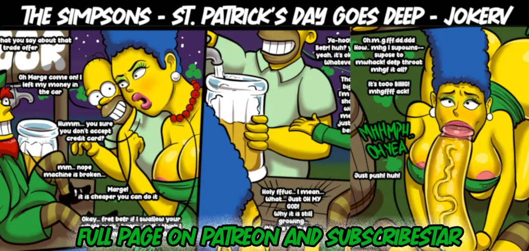 marge deepthroat while homer drinks free beer (jokerv) by MammothSorry818