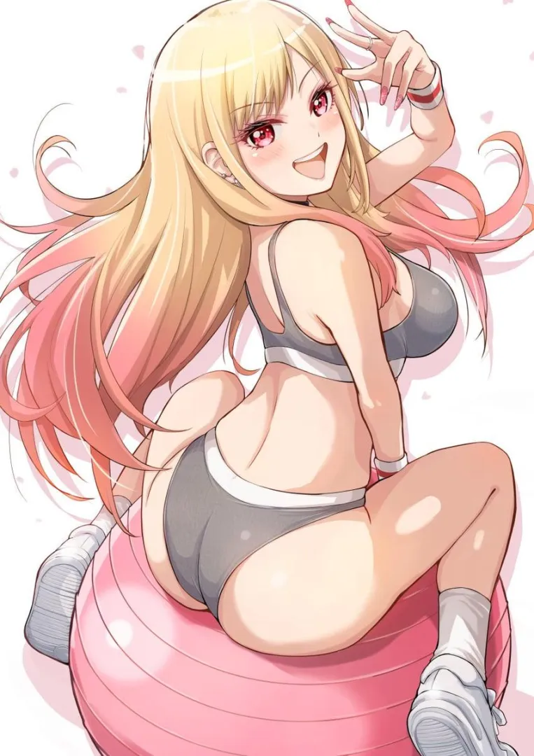 Marin on yoga ball posted by Somanycookies1