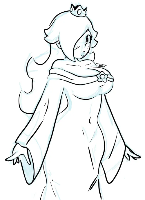 Mario Wonder’s Rosalina for some reasons (artist : TakHugo (me!)) by cululul