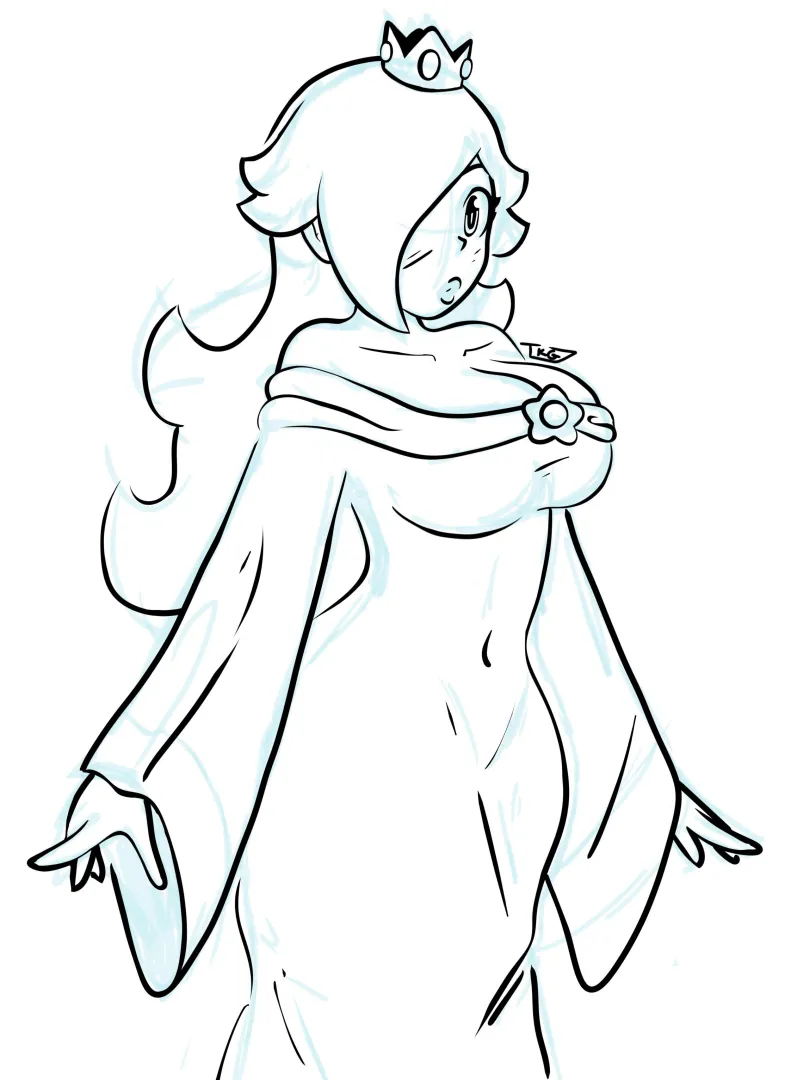 Mario Wonder’s Rosalina for some reasons (artist : TakHugo (me!)) posted by cululul