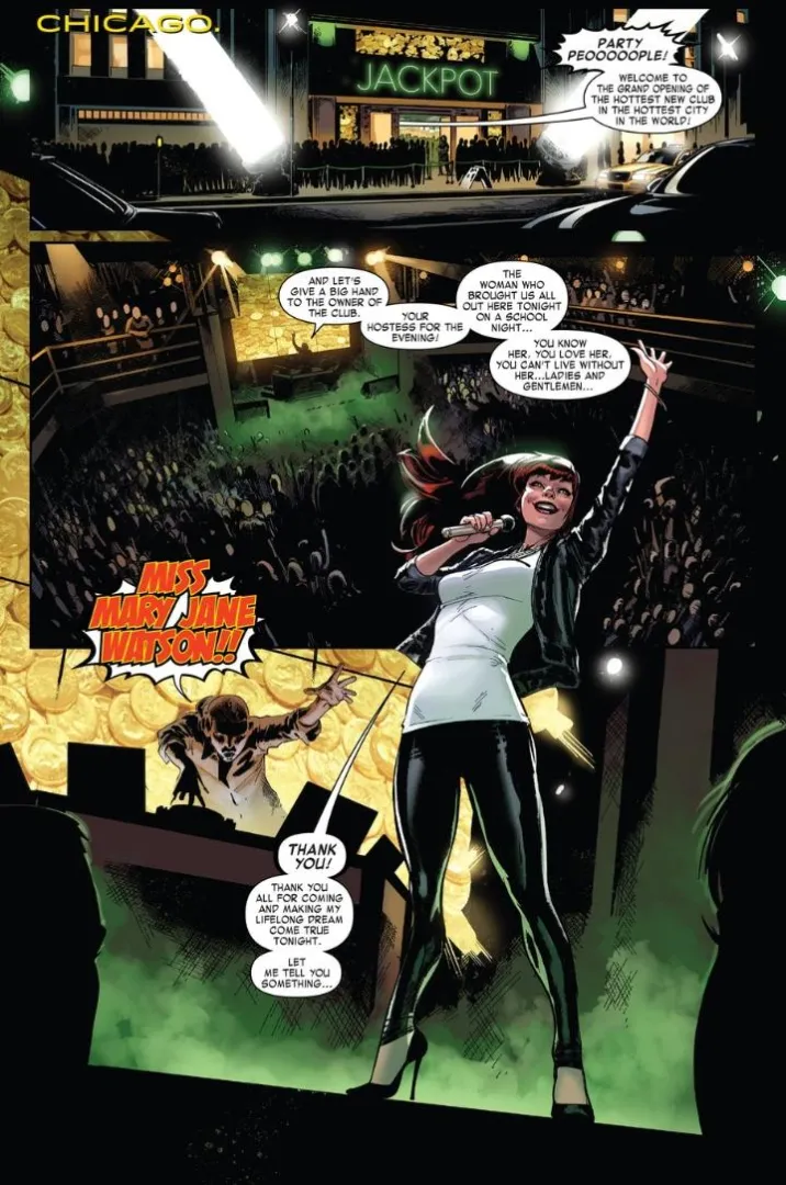 Mary Jane Watson's nightclub outfit [Invincible Iron Man (2015) #4] posted by Spike93