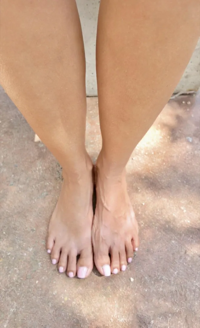 Mature feet finally got a bit of sun! posted by BarefootWithFaith