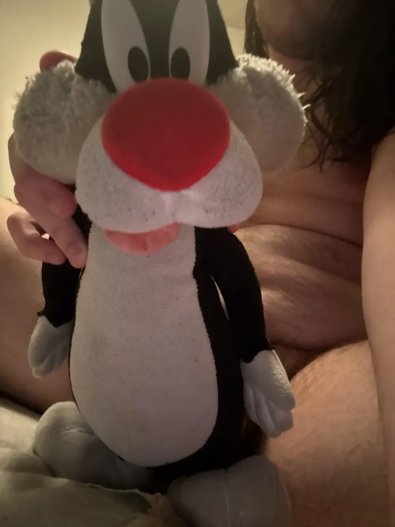 Me and my plushie Sylvester again! posted by soowut3