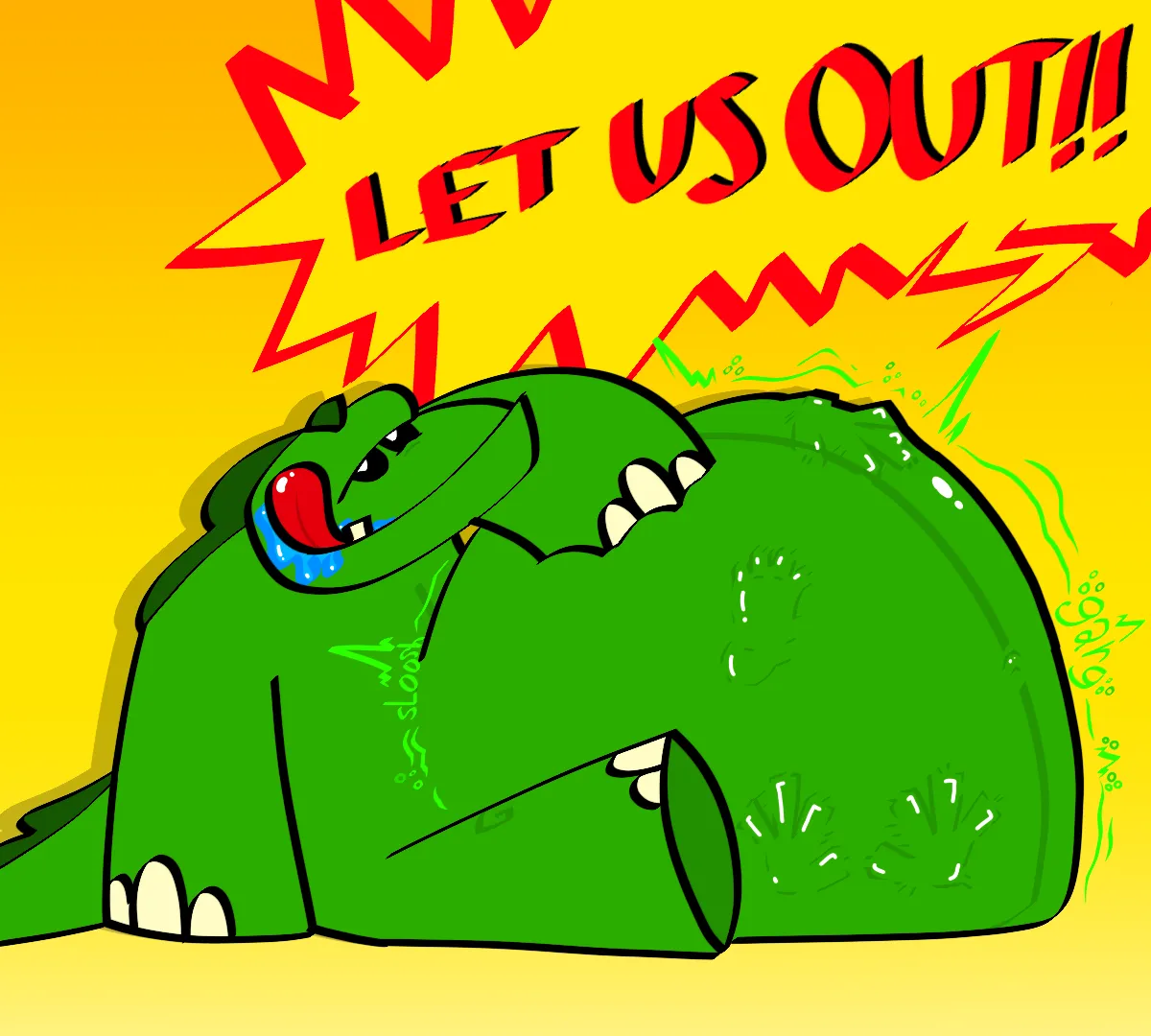 Me feast, me eat (OC) (Vore) posted by HumanBurgerConsumer