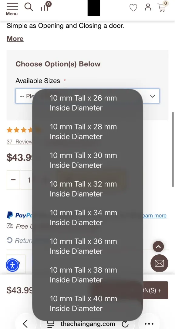Measurements help posted by EastAgent8124