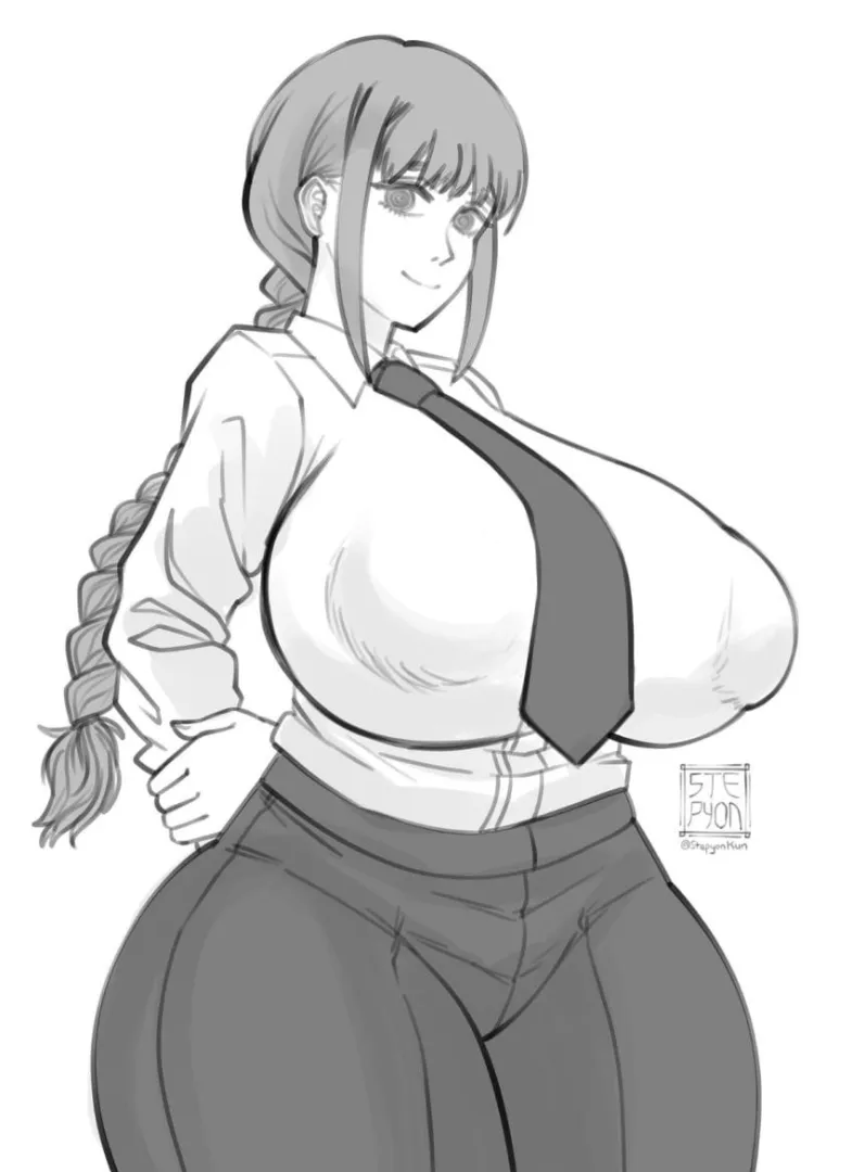 Meaty Makima ma'am big BANGS (Artwork by Stepyon) posted by UrbanMan1121