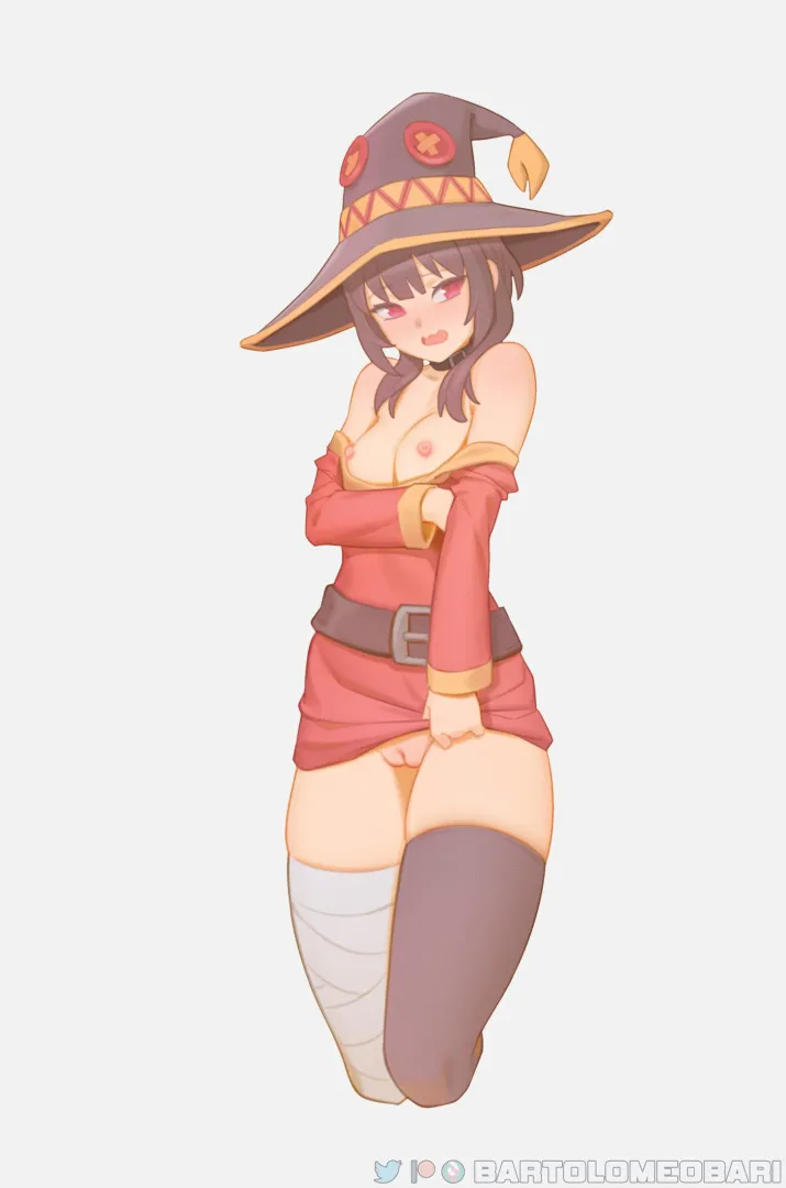 Megumin giving you a peak (Bartolomeobari) posted by No_thoughts_anymore
