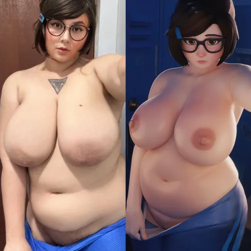 Mei irl [overwatch] (mandymoonof) 3d: Fugtrup by crystalmandy