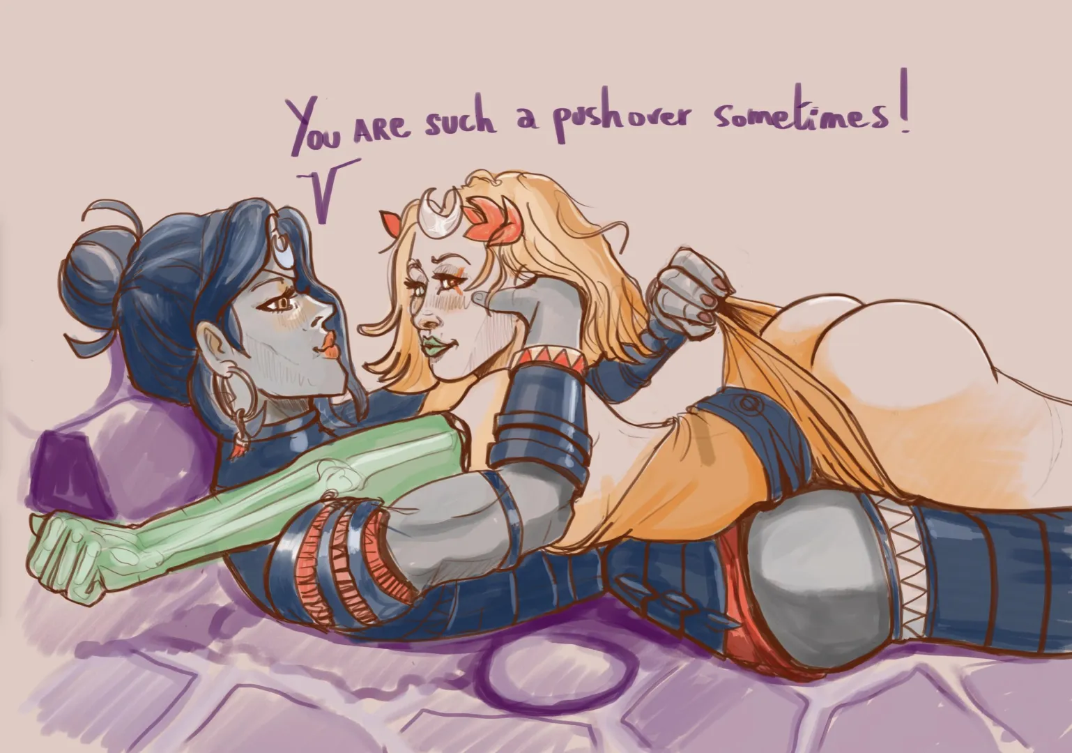 Melinoe and Nemesis by Biscuit Toussaint posted by BiscuitToussaint