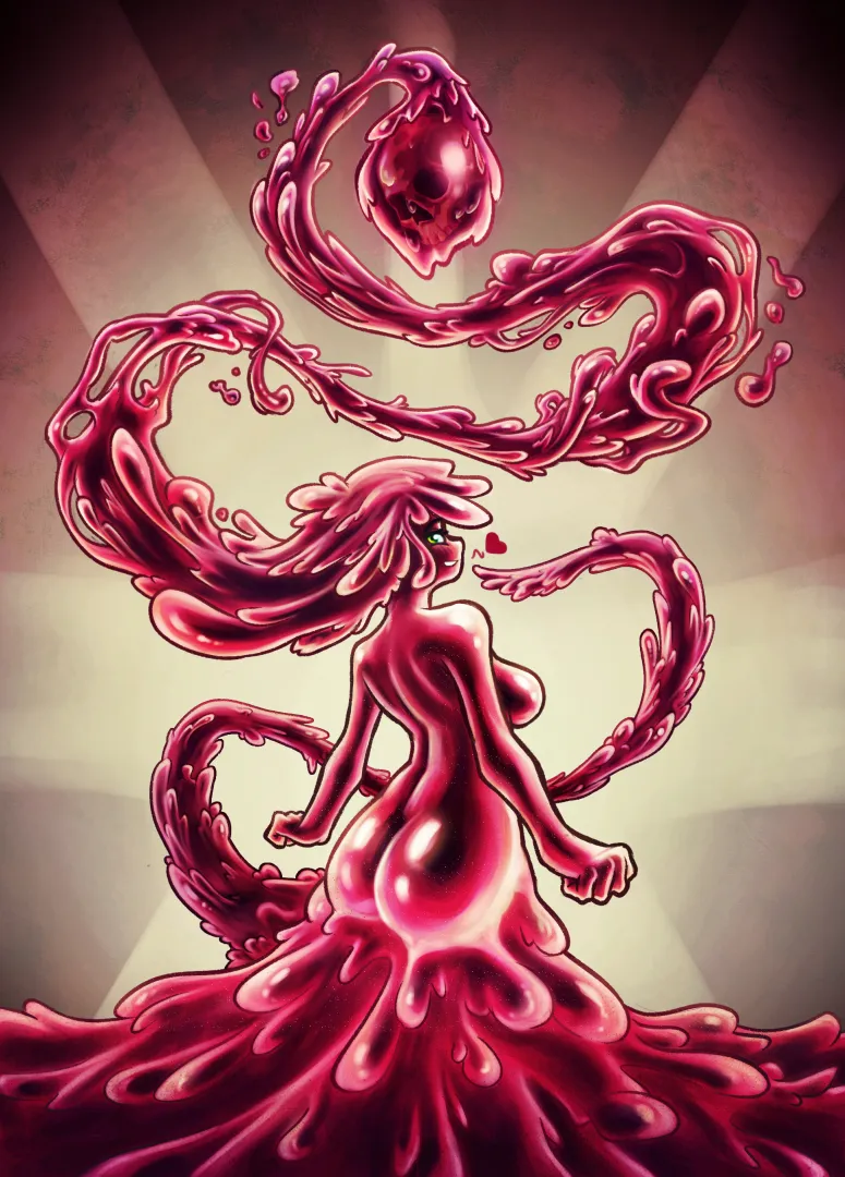 Melting Slime (by me!) posted by vinnpatchii