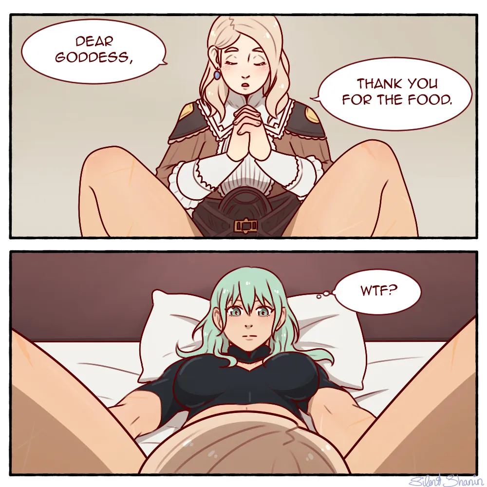Mercedes says her grace for Byleth (SilentShanin) [Fire Emblem] posted by LenaAran