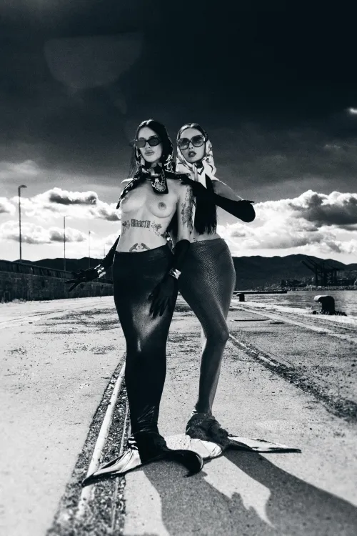 Mermaids... Nana and me photographed by Dark Indigo by DarkMuseGlo