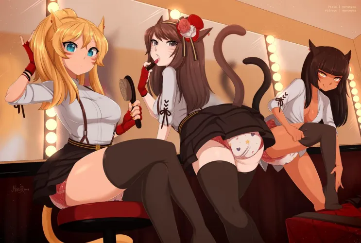 (Merunyaa) Behind the scenes of a pop trio by PlantTentacles