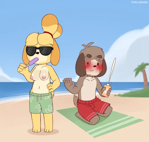 [MF] Isabelle and Digby at The Beach (porldraws) by [deleted]