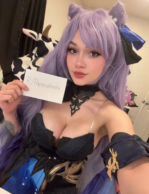 Mi cosplay de Keqing, espero que les guste by Loser_Lesbian12