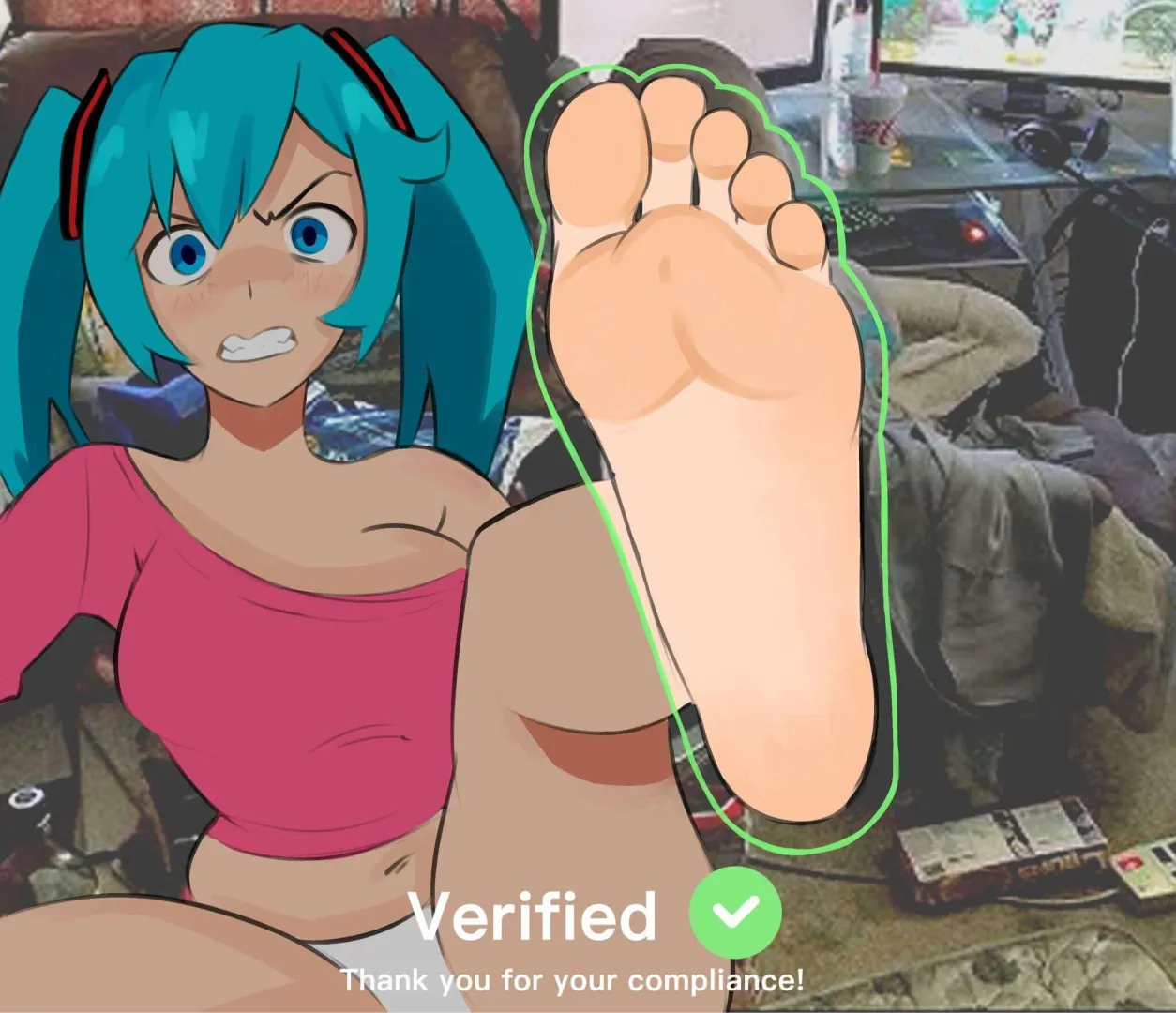 Mike's getting frustrated with this new type of verification ~ posted by i_like_feet___