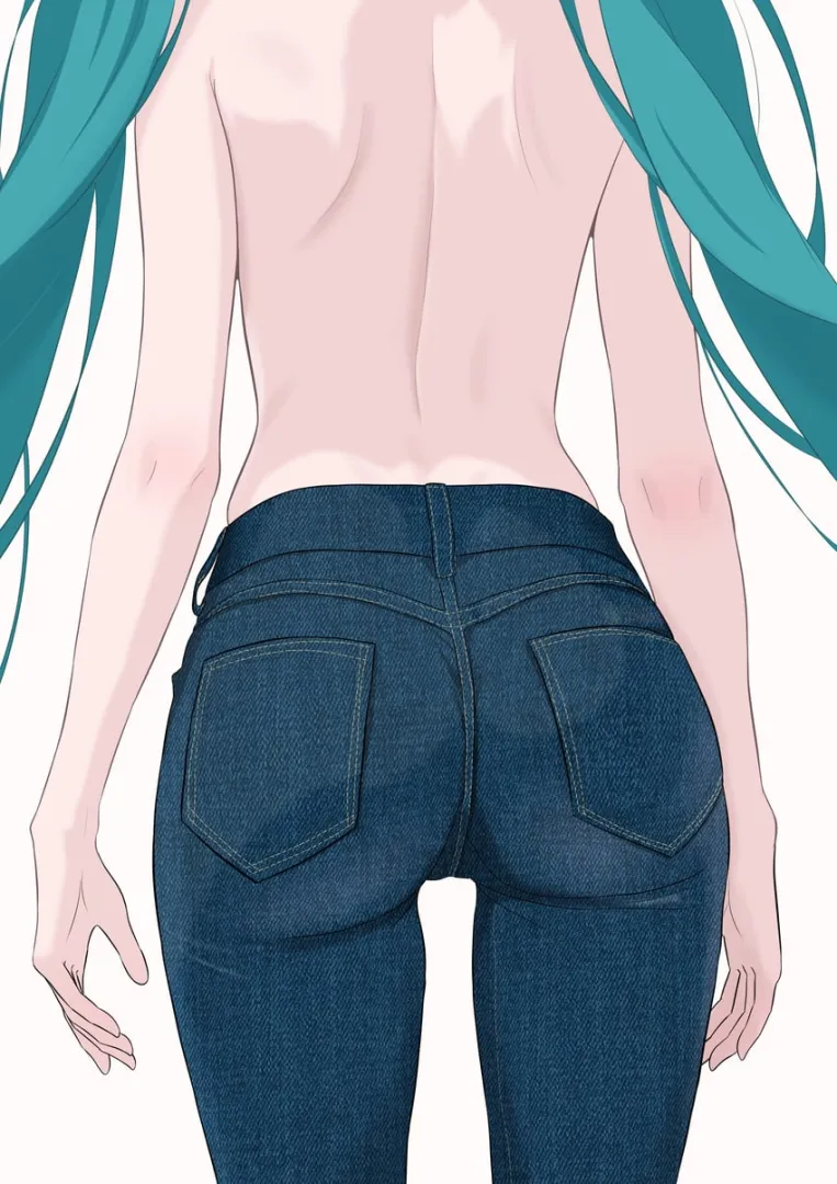Miku Backside in Dem Jeans [Vocaloid] posted by sd6636