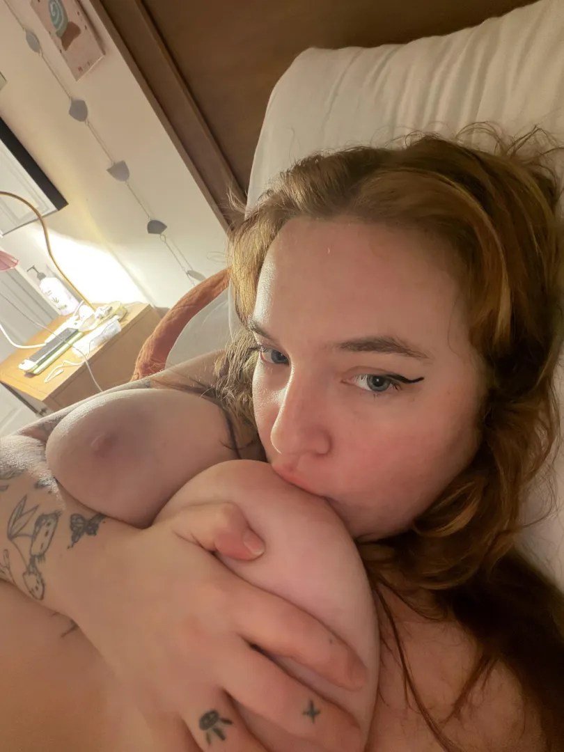 milkers big enough to suck my own nipples posted by 420nymphh