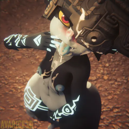 Minda offers the hero some respite (Avarice3D) by Avarice3D