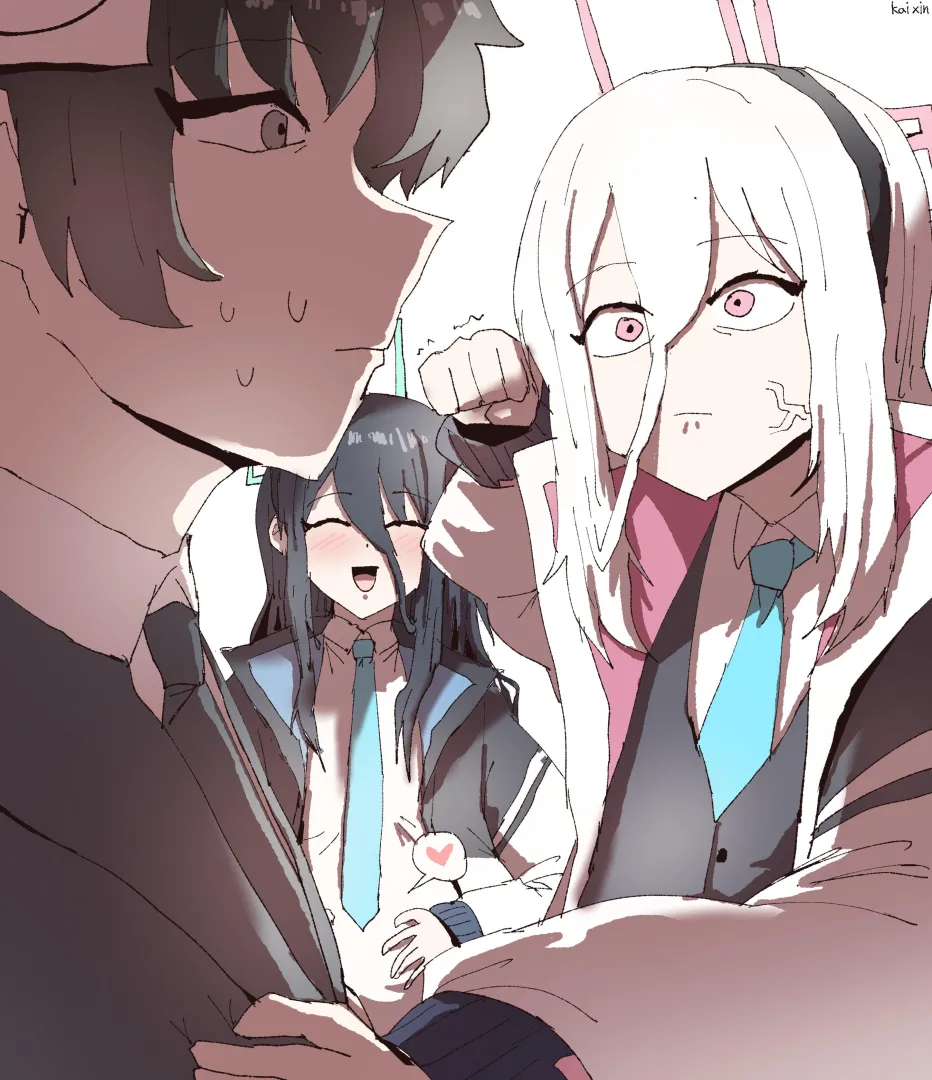 Mine Explaining? (Aris, Kei, Sensei; art by @kai_xin) posted by TojirikiHide